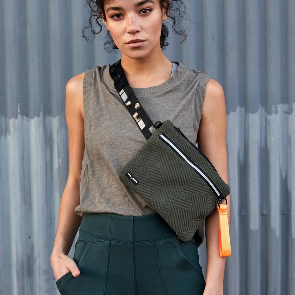 Free People Army Bliss Green/grey Tank Top